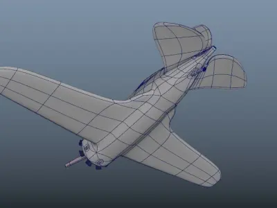 3d plane i-16 model 3D model