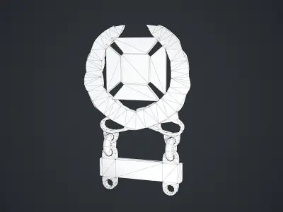 Marksmanship Expert Badge Low-poly 3D model