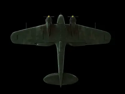 German Heinkel He 111 Bomber 3D model
