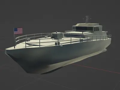 Military Patrol Boat 3D model