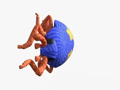 Brave Ladybug Free low-poly 3D model