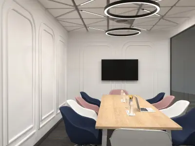 Office Meeting Room Low-poly 3D model