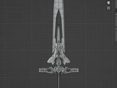 Honkai Impact 3rd Cleaver Of Shamash Low-poly 3D model
