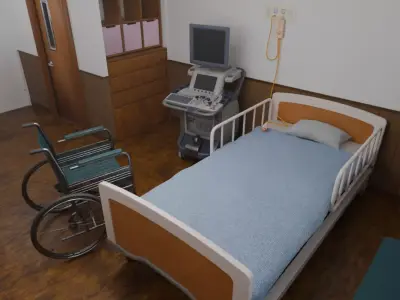 Private room at the hospital 3D model