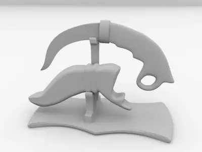 Kerambit knife 3D model