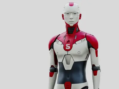 HUMANOID ORPHEUS-E  Rigged for Unreal Engine - Unity - MIXAMO 3D model