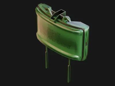 Claymore Mine Low-poly 3D model