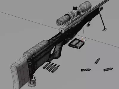 AWM Sniper 3D model