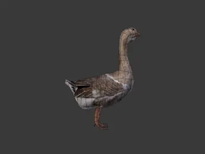 duck 3d goose Low-poly 3D model