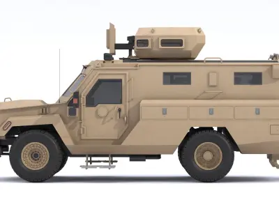 Lenco Bearcat G5 Tactical Armored Vehicle SWAT Truck  3D model