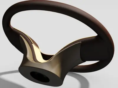 Steering wheel PTC Creo Free 3D model