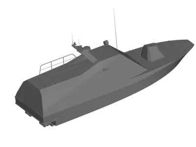 war boat 3D model