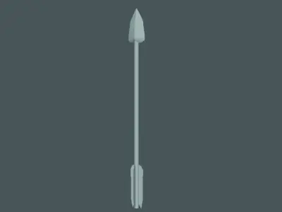 Arrow broomstick 3D model