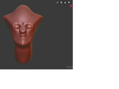 Alien Face Model 3D model