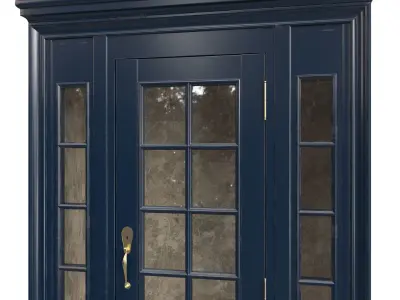 Entrance classic door 116 3D model