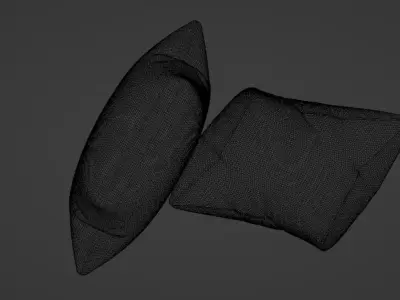 Free Simple Bed Free low-poly 3D model