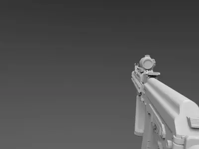 AK 74M SPETSNAZ AAA 3D MODEL Low-poly 3D model