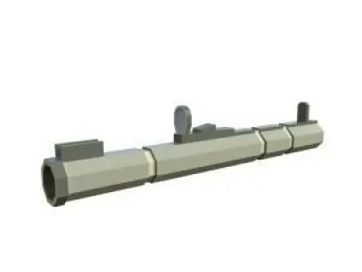 Lowpoly guns ar - rifle Low-poly 3D model