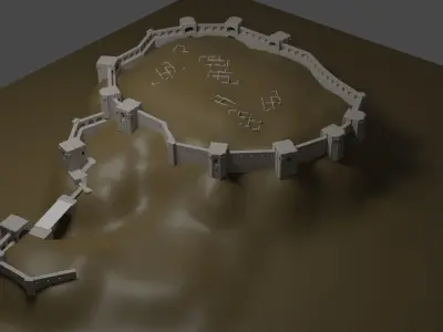 Gaziantep Castle 3D Model 3D model