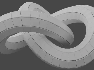 Twisted Hardsurface Knot Free 3D print model
