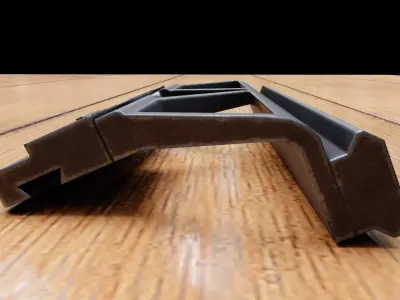 AK picatinny rail mount Free low-poly 3D model