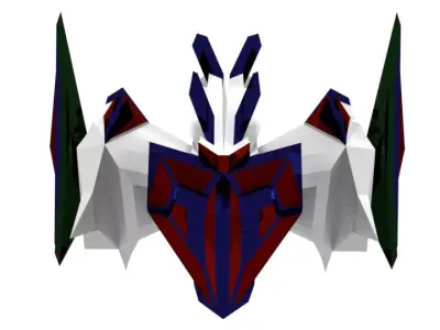 Low Poly Little Hero Jet Spaceship Hero Free low-poly 3D model