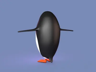 Penguin Low-poly 3D model