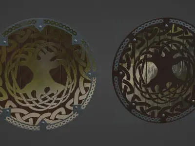 Viking Shield - Midgard 3D model