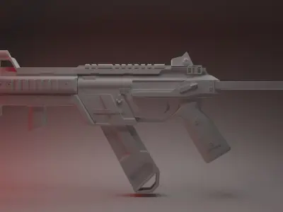 R-99 from apex legends Low-poly 3D model