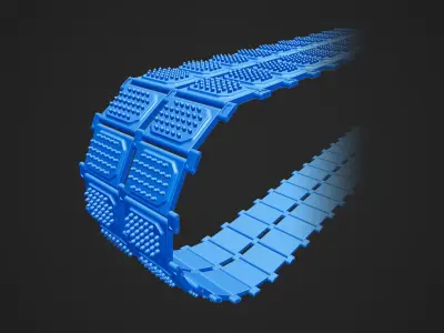 10 Tank Tracks 3D model