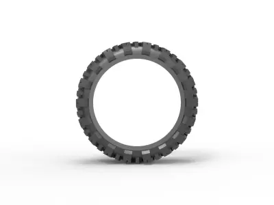 Rock bouncer tire Ring 3D print model