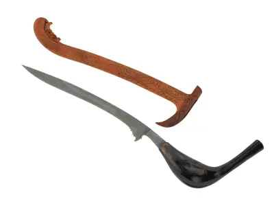 Rencong Dagger Low-poly 3D model