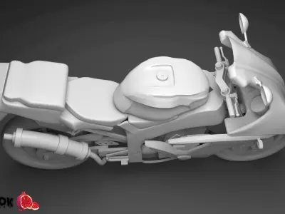 motorcycle Free low-poly 3D model