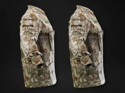 Military Uniform - Tactical Clothing for men Low-poly 3D model