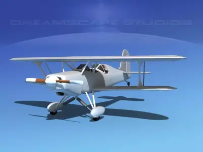 Stolp Starduster Too SA300 Bare Metal 3D model