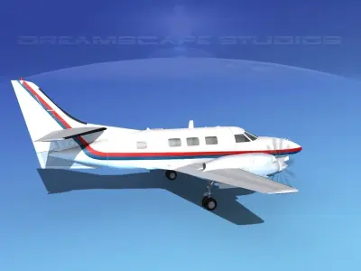 Swearingen SA226-T Merlin III V03 3D model