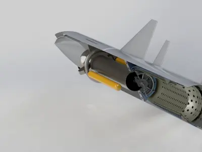 BrahMos Supersonic Cruise missile Realistic 3D 3D model
