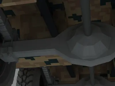 Iranian Missile Launcher Vehicle 3D model