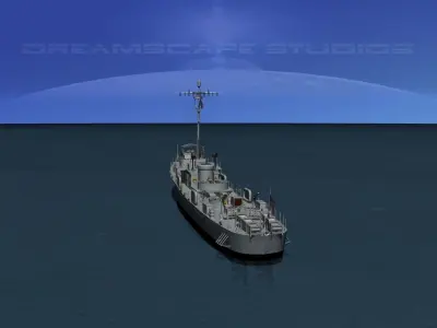 USS PC-1195 Submarine Chaser  3D model