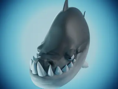 Shark - Cartoon Styled  3D model