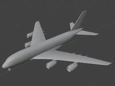 Airbus A380 3D print ready model 3D print model