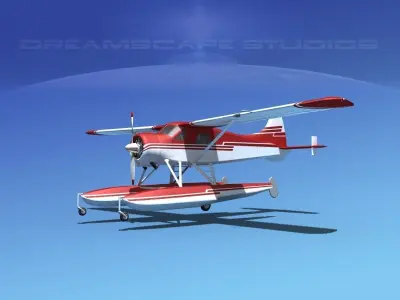 Dehavilland DHC-2 Beaver V12 3D model
