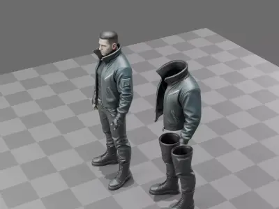 Cyberpunk Civilian 3D model