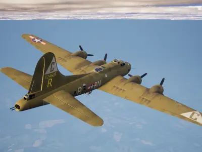 B-17F Flying Fortress Knockout Dropper 3D model
