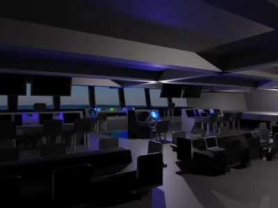 Large Research Ship 3D model