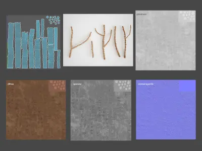 Small Branches 3D model