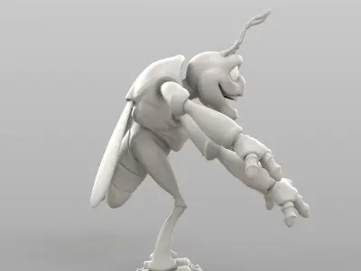 Cartoon Cicada 3D model