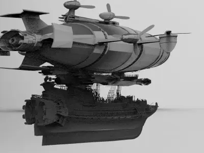 Zeppelin Airship Destroyer 3D model