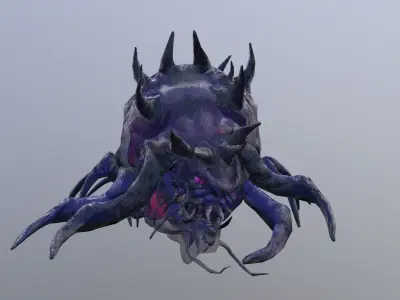 Monster Bug Multiped Low-poly 3D model