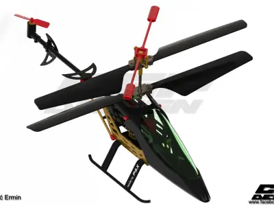 CGPdesign academyHelicopter toy- design by Huskic Ermin Free 3D model